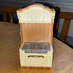 Sylvanian Families SPARES Cream Kitchen Stove Oven Unit Calico Critters VGC